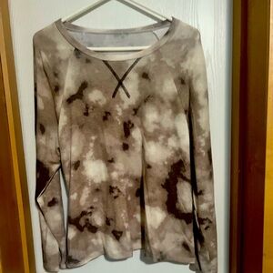 Cotton Blue - brown and cream pant and top set